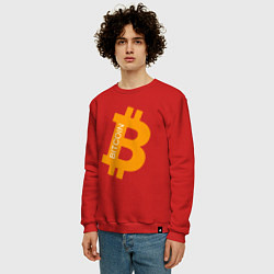 Свитшот хлопковый мужской Bitcoin Boss, цвет: красный — фото 2