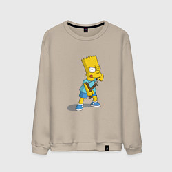 Свитшот хлопковый мужской Bad Bart, цвет: миндальный