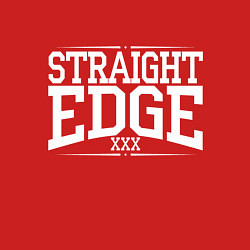 Свитшот хлопковый мужской Straight edge xxx, цвет: красный — фото 2