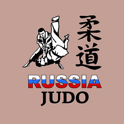 Свитшот хлопковый мужской Russia Judo, цвет: пыльно-розовый — фото 2