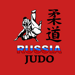 Свитшот хлопковый мужской Russia Judo, цвет: красный — фото 2