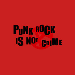 Свитшот хлопковый мужской Punk Rock is not a crime, цвет: красный — фото 2