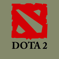 Свитшот хлопковый мужской Dota 2: Logo, цвет: авокадо — фото 2