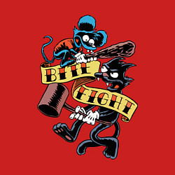 Свитшот хлопковый мужской Itchy & Scratchy, цвет: красный — фото 2