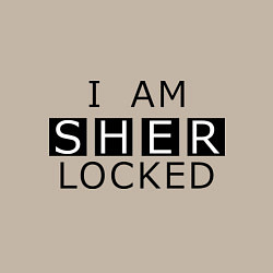 Свитшот хлопковый мужской I am Sherlocked, цвет: миндальный — фото 2