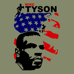 Свитшот хлопковый мужской Mike Tyson: USA Boxing, цвет: авокадо — фото 2