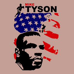 Свитшот хлопковый мужской Mike Tyson: USA Boxing, цвет: пыльно-розовый — фото 2