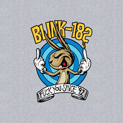 Свитшот хлопковый мужской Blink-182: Fuck you, цвет: меланж — фото 2