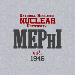 Свитшот хлопковый мужской MEPHI, цвет: меланж — фото 2