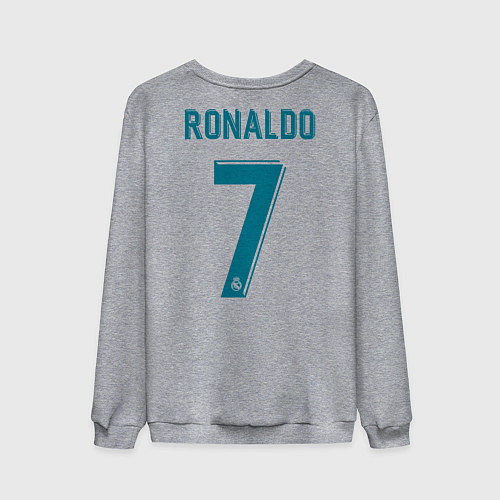 Мужской свитшот Real Madrid: Ronaldo 07 / Меланж – фото 2