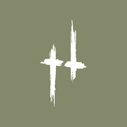 Свитшот хлопковый мужской Hunt: Showdown White Logo, цвет: авокадо — фото 2