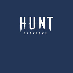 Свитшот хлопковый мужской Hunt: Showdown White Logo, цвет: тёмно-синий — фото 2