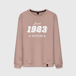 Свитшот хлопковый мужской Limited Edition 1983, цвет: пыльно-розовый