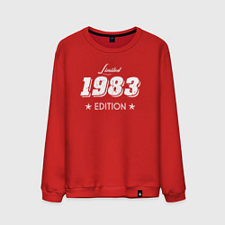 Свитшот хлопковый мужской Limited Edition 1983, цвет: красный