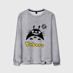 Свитшот хлопковый мужской Totoro тоторо, цвет: меланж