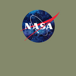 Свитшот хлопковый мужской NASA: Cosmic Logo, цвет: авокадо — фото 2