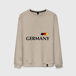 Свитшот хлопковый мужской Сборная Германии: 10 номер, цвет: миндальный