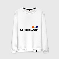 Свитшот хлопковый мужской Сборная Нидерландов: 7 номер, цвет: белый
