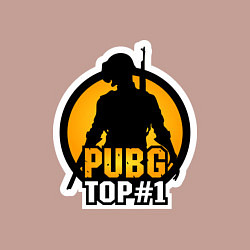 Свитшот хлопковый мужской PUBG Top 1, цвет: пыльно-розовый — фото 2