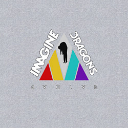 Свитшот хлопковый мужской Imagine Dragons: Evolve, цвет: меланж — фото 2