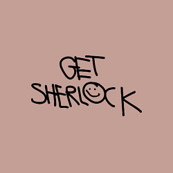 Свитшот хлопковый мужской Get sherlock, цвет: пыльно-розовый — фото 2