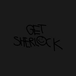 Свитшот хлопковый мужской Get sherlock, цвет: черный — фото 2