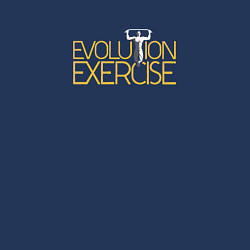 Свитшот хлопковый мужской Evolution of Exercise NEW, цвет: тёмно-синий — фото 2