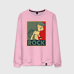 Свитшот хлопковый мужской Rock Pony, цвет: светло-розовый