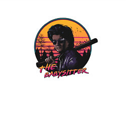 Свитшот хлопковый мужской The BabySitter, цвет: белый — фото 2