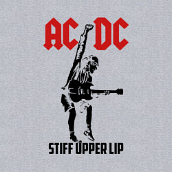 Свитшот хлопковый мужской AC/DC: Stiff Upper Lip, цвет: меланж — фото 2