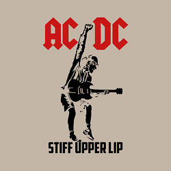 Свитшот хлопковый мужской AC/DC: Stiff Upper Lip, цвет: миндальный — фото 2