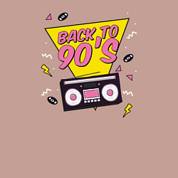Свитшот хлопковый мужской Back to 90s, цвет: пыльно-розовый — фото 2