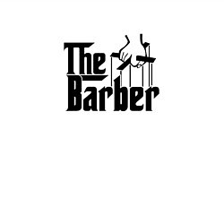 Свитшот хлопковый мужской The Barber Godfather, цвет: белый — фото 2