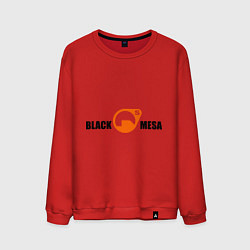 Свитшот хлопковый мужской Black Mesa: Logo, цвет: красный