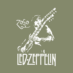 Свитшот хлопковый мужской Led Zeppelin, цвет: авокадо — фото 2