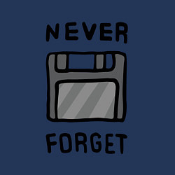 Свитшот хлопковый мужской Never Forget, цвет: тёмно-синий — фото 2