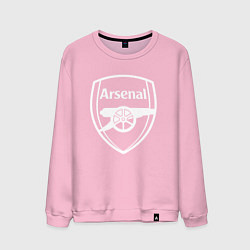 Свитшот хлопковый мужской FC Arsenal, цвет: светло-розовый