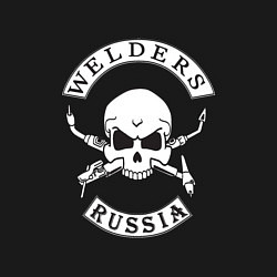 Свитшот хлопковый мужской Welders Russia, цвет: черный — фото 2