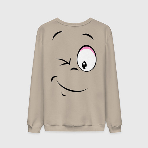 Мужской свитшот Позитив со всех сторон / Миндальный – фото 2