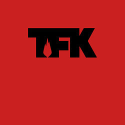 Свитшот хлопковый мужской TFK: Black Logo, цвет: красный — фото 2