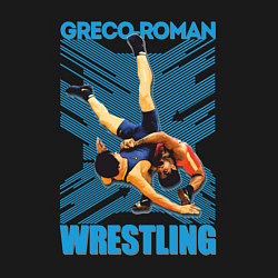 Свитшот хлопковый мужской Greco-roman wrestling, цвет: черный — фото 2