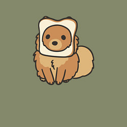 Свитшот хлопковый мужской Шпиц нахлебник, цвет: авокадо — фото 2