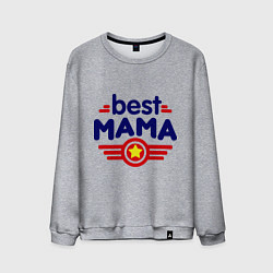 Мужской свитшот Best mama logo
