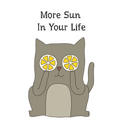 Свитшот хлопковый мужской More Sun In Your Life, цвет: белый — фото 2