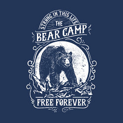 Свитшот хлопковый мужской Bear Camp Free Forever, цвет: тёмно-синий — фото 2