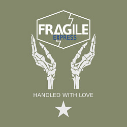 Свитшот хлопковый мужской Fragile Express, цвет: авокадо — фото 2