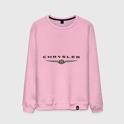 Свитшот хлопковый мужской Chrysler logo, цвет: светло-розовый