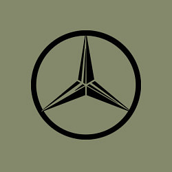 Свитшот хлопковый мужской Mercedes-Benz logo, цвет: авокадо — фото 2
