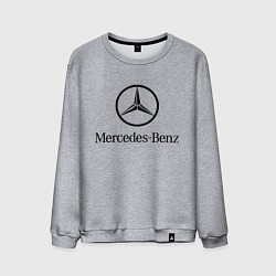 Свитшот хлопковый мужской Logo Mercedes-Benz, цвет: меланж