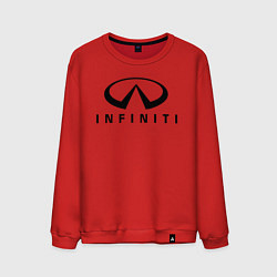 Свитшот хлопковый мужской Infiniti logo, цвет: красный